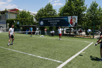 Öğretmenler spor yaparak eğlendi