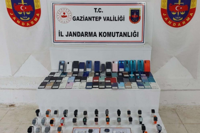 Gaziantep'te 1 milyon lira değerinde kaçak telefon ele geçirildi