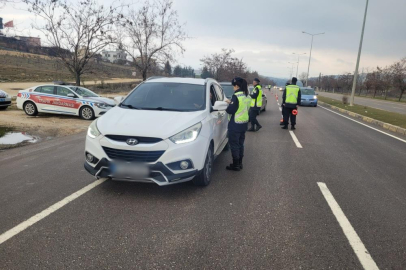 Gaziantep'te çakar lamba kullanan araçlara denetim