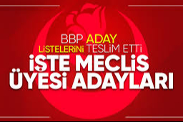 BBP Gaziantep’te meclis üyeleri belli oldu