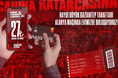 Gaziantep FK-Alanyaspor maçı biletleri satışa çıktı
