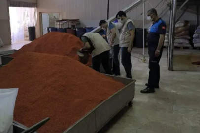 Gaziantep'in biber fabrikaları denetleniyor