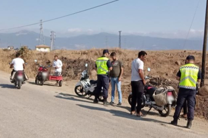 Gaziantep'te 10 motosiklet sürücüsüne 60 bin 941 TL ceza