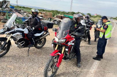 Gaziantep'te 17 motosiklet trafikten men edildi