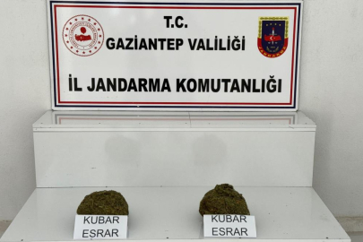 Gaziantep Jandarması esrara geçit vermiyor! Gaziantep'te 1 kilo esrar ele geçirildi