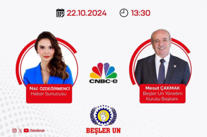 Beşler Holding Yön. Kur. Başkanı  Mesut Çakmak, CNBC-E'de "E-Hayat" Programına Canlı Yayın Konuğu Olacak